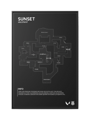 Sunset Map Tablo